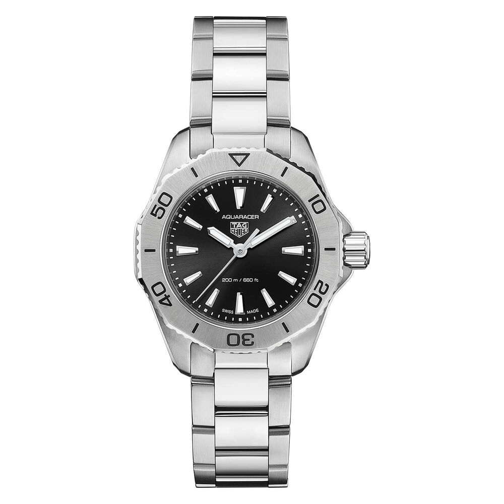TAG Heuer Aquaracer Professional 200 30mm Black Dial Stainless Steel Bracelet Watch image number 0