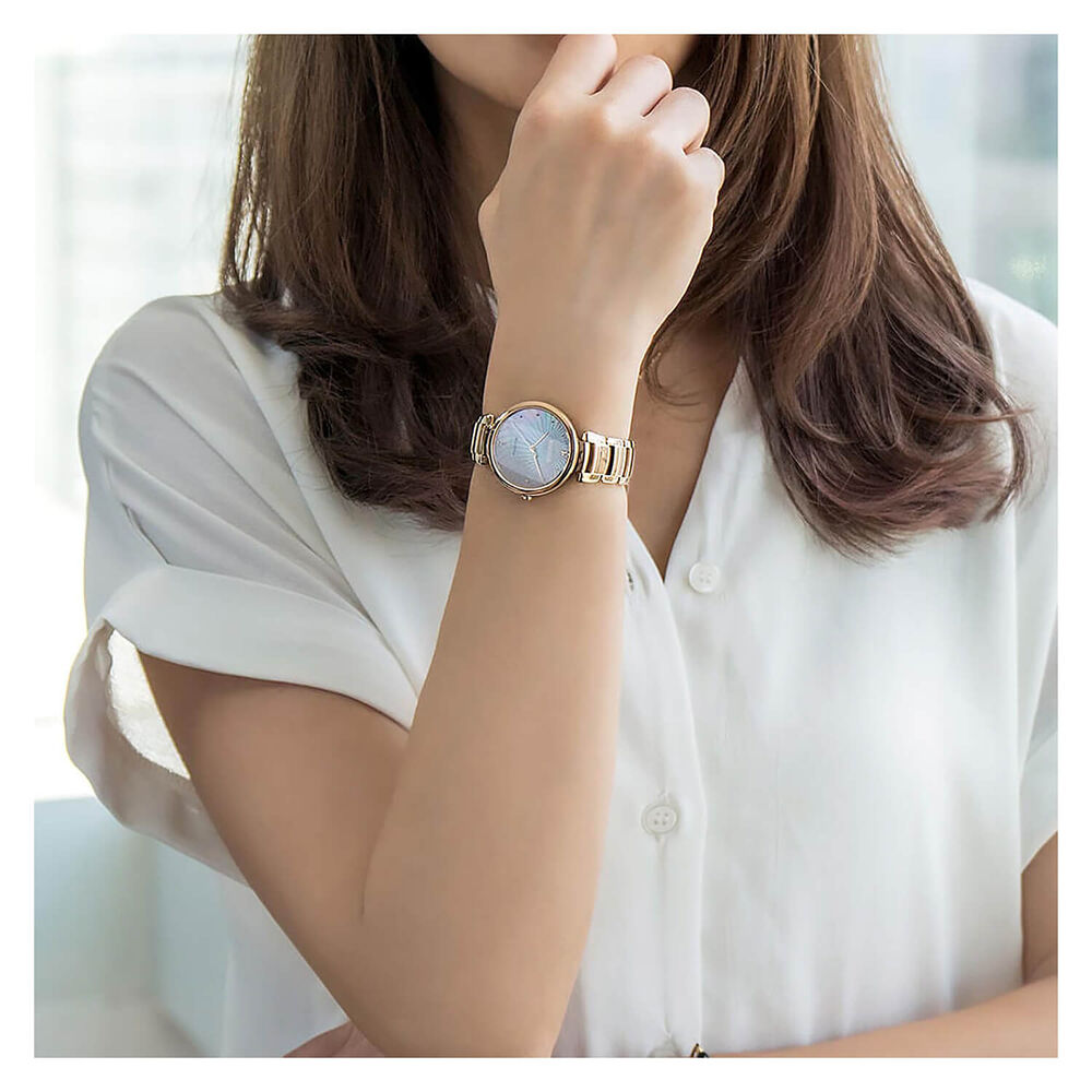 Citizen L Collection Rose Gold Plated Mother of Pearl Dial Bracelet Watch image number 5