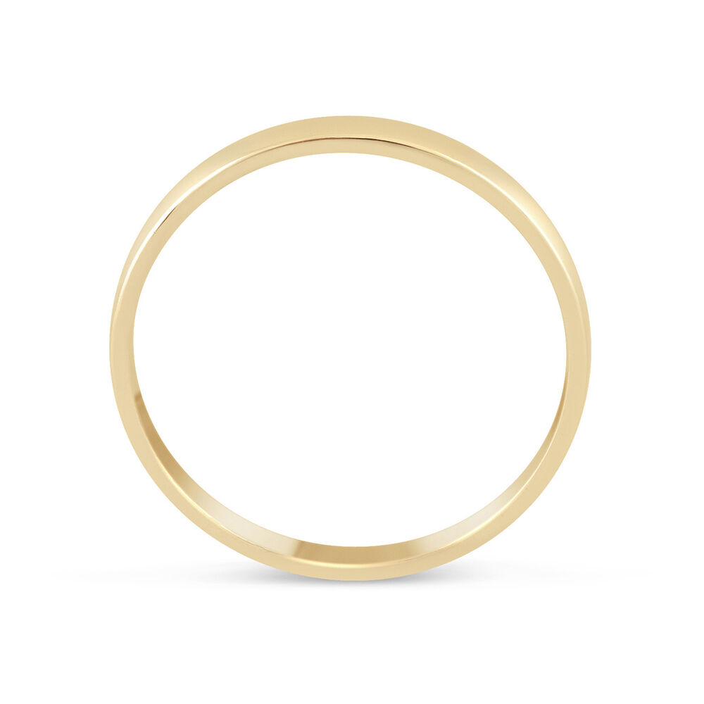 9ct Gold 2.5mm Plain Flat 2.5mm Wedding Ring image number 2