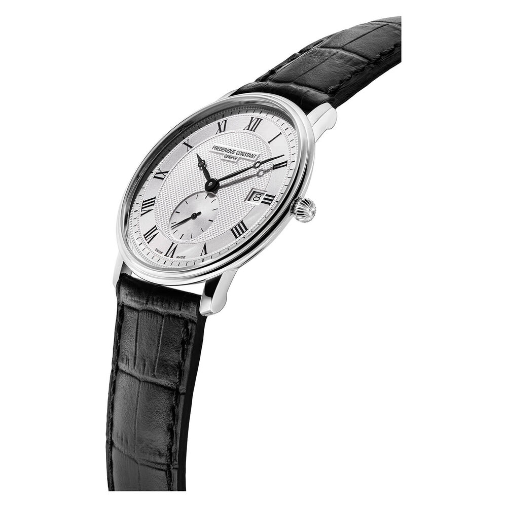 Frederique Constant Slimline Stainless Steel Black Leather strap 40mm Mens Watch image number 2