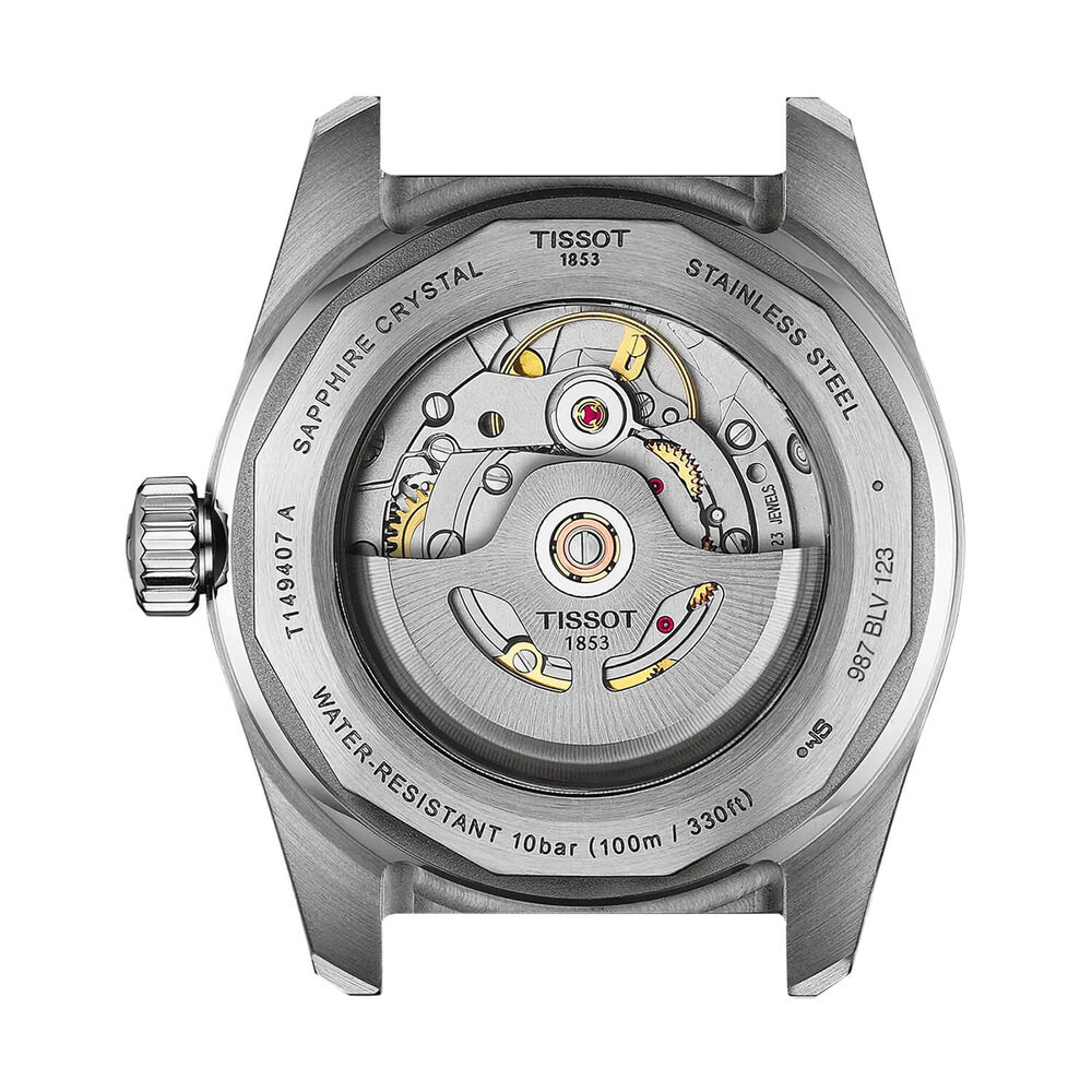 Tissot PR516 Powermatic 80 38mm White Dial Steel Bracelet Watch