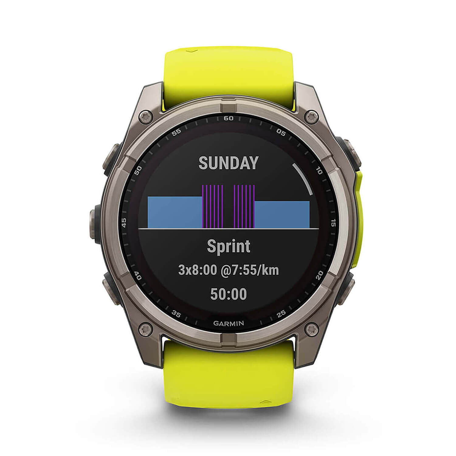 Garmin fenix 8 Solar Sapphire 51mm Amp Yellow Graphite