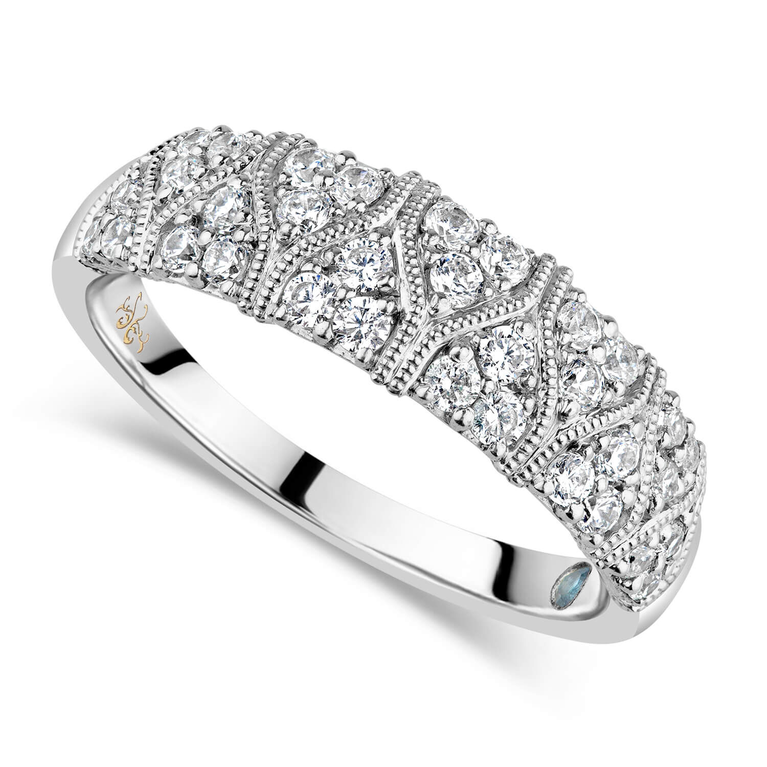 Kathy De Stafford White Gold 0.50ct Diamond Antique Ring