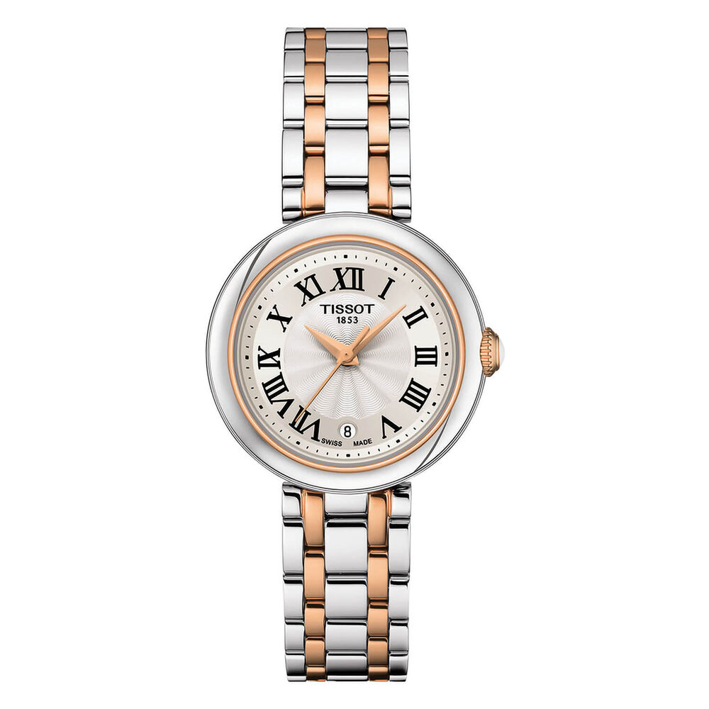 Tissot Bellissima 26mm Silver Dial Roman Numerals Bi Colour Case Bracelet Watch