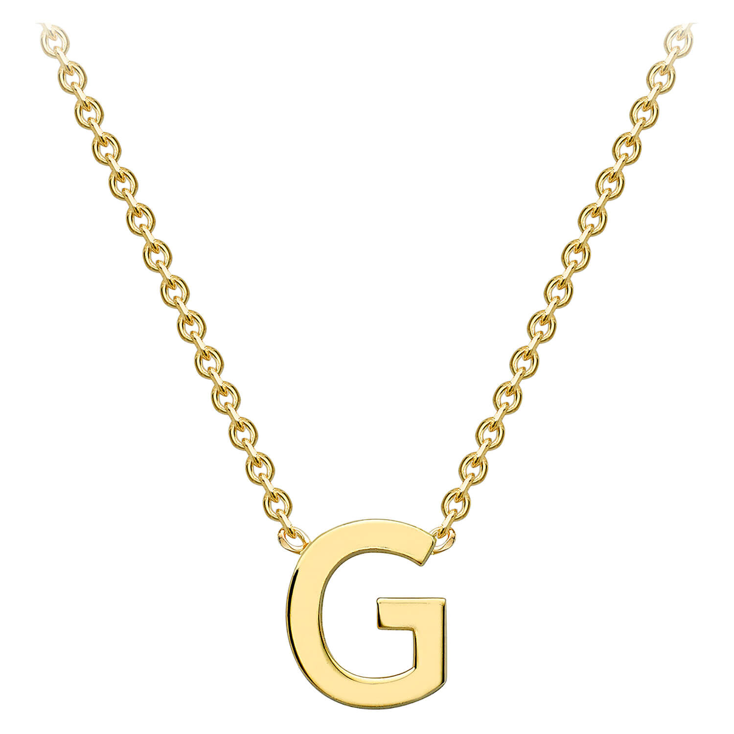 Initial g necklace pendant top
