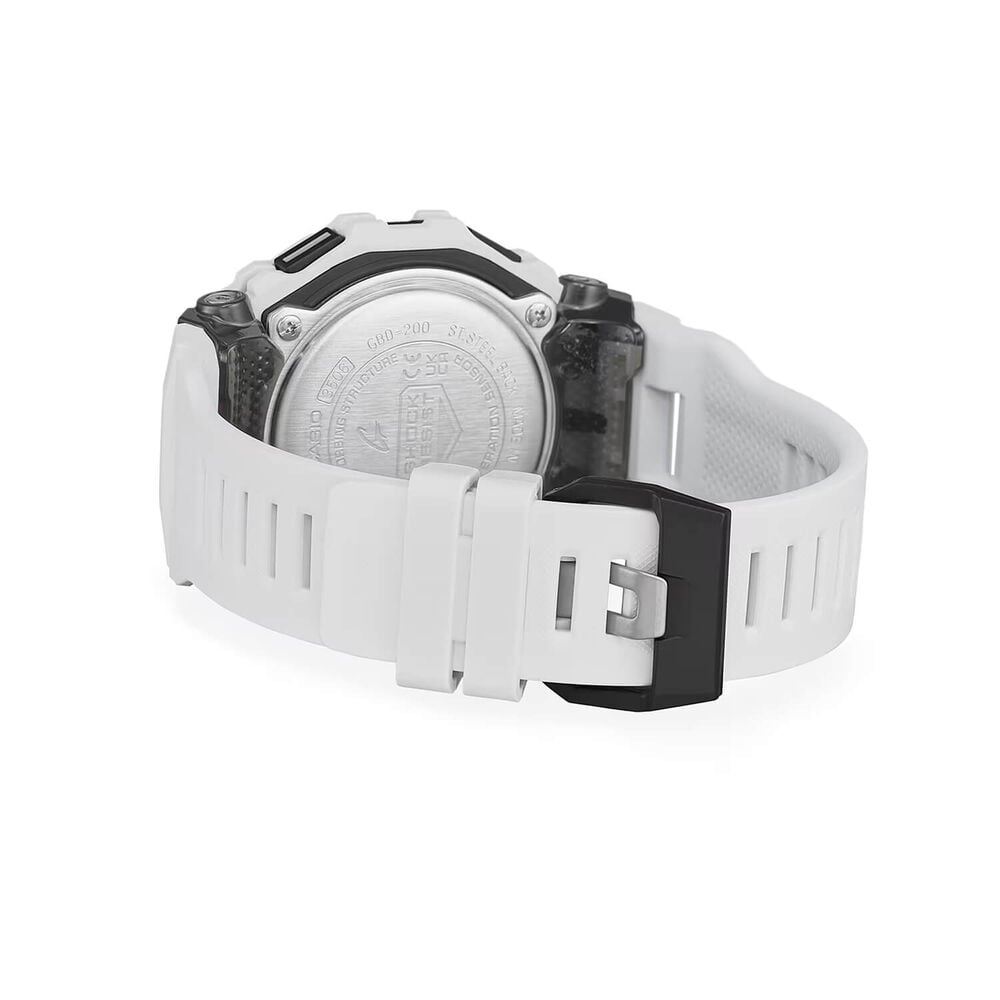 G-SHOCK G-SQUAD 48.4x45.9mm Digital Display White Resin Strap Watch