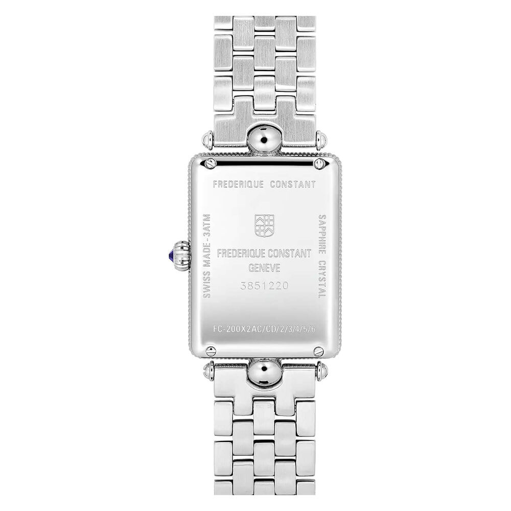 Frederique Constant Art Deco Carree Quartz Mother of Dial Bracelet Watch image number 2