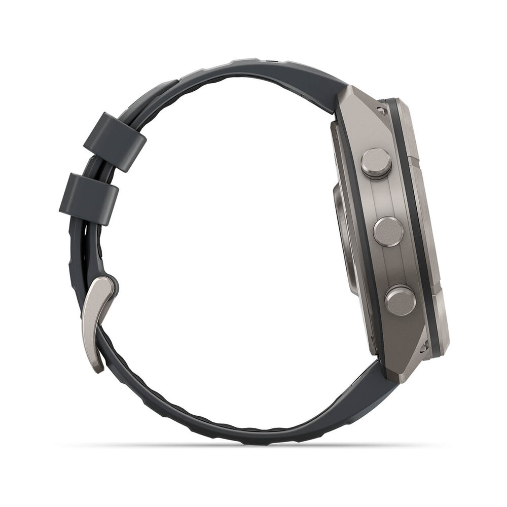 Garmin fenix 9 Pro 51mm Titanium Graphite/Black Silicone Strap Watch