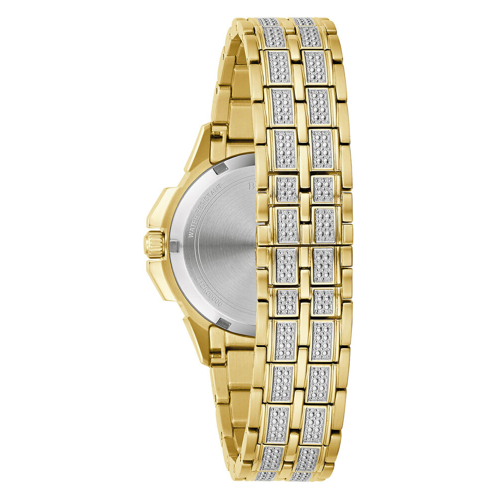 Bulova Crystal Octava 34mm Crystal Dial & Bracelet Yellow Gold Watch