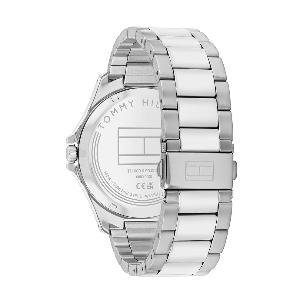 Tommy Hilfiger 43mm Red Dial Stainless Steel Bracelet Watch image number 2