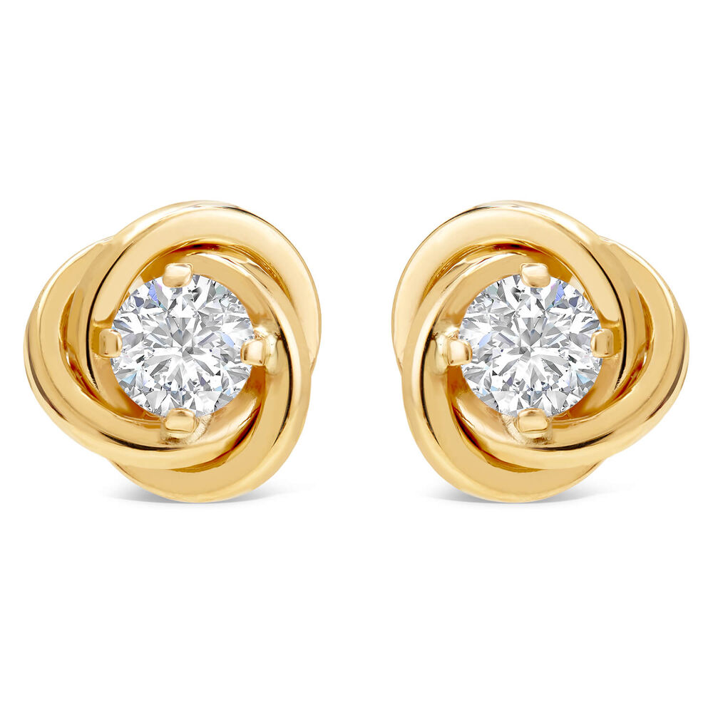 9ct Gold Cubic Zirconia Stud Earrings