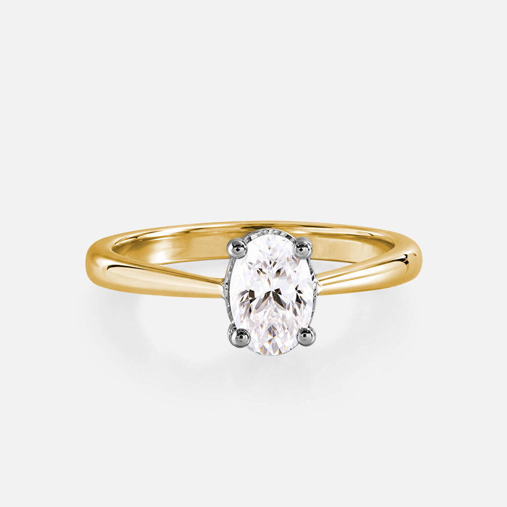 Prism 9ct Yellow Gold 1.00ct Oval Diamond Solitaire Ring