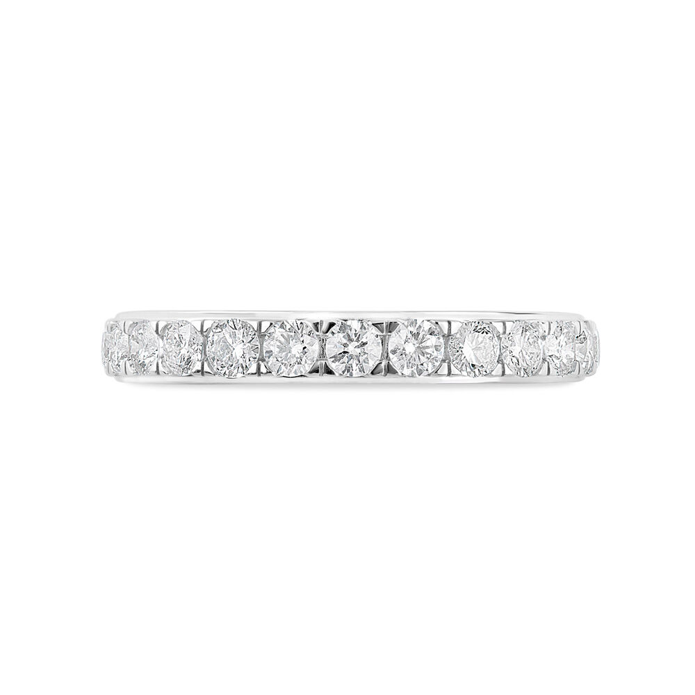 18ct white  gold 0.75 carat diamond eternity ring
