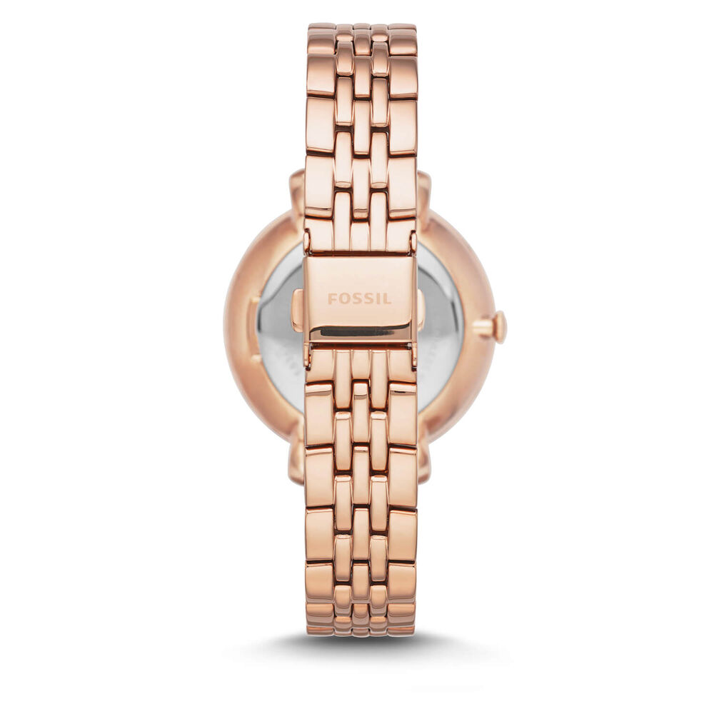 Fossil Jacqueline Ladies' Crystal Rose Gold-plated Bracelet Watch image number 2