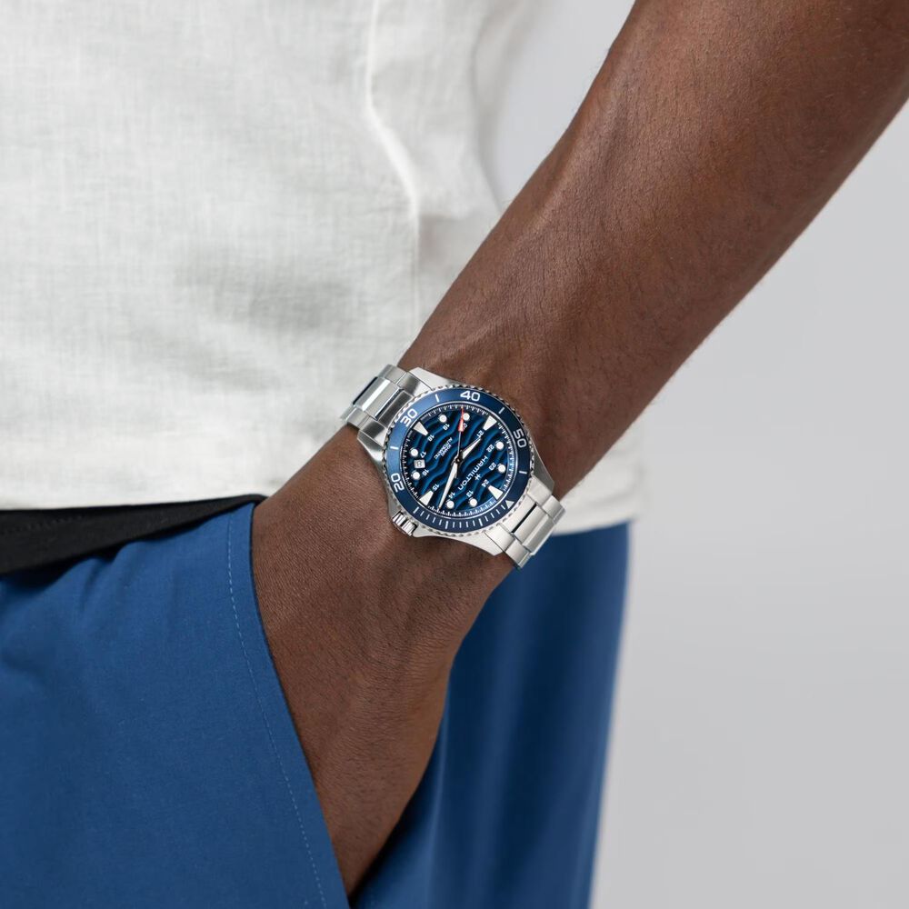 Hamilton Khaki Navy Scuba 40mm Blue Dial Stainless Steel Bracelet Watch