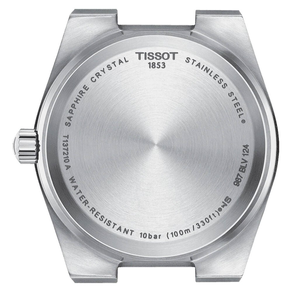 Tissot PRX 35mm Silver Dial Rose Gold Bezel Bracelet Watch image number 1