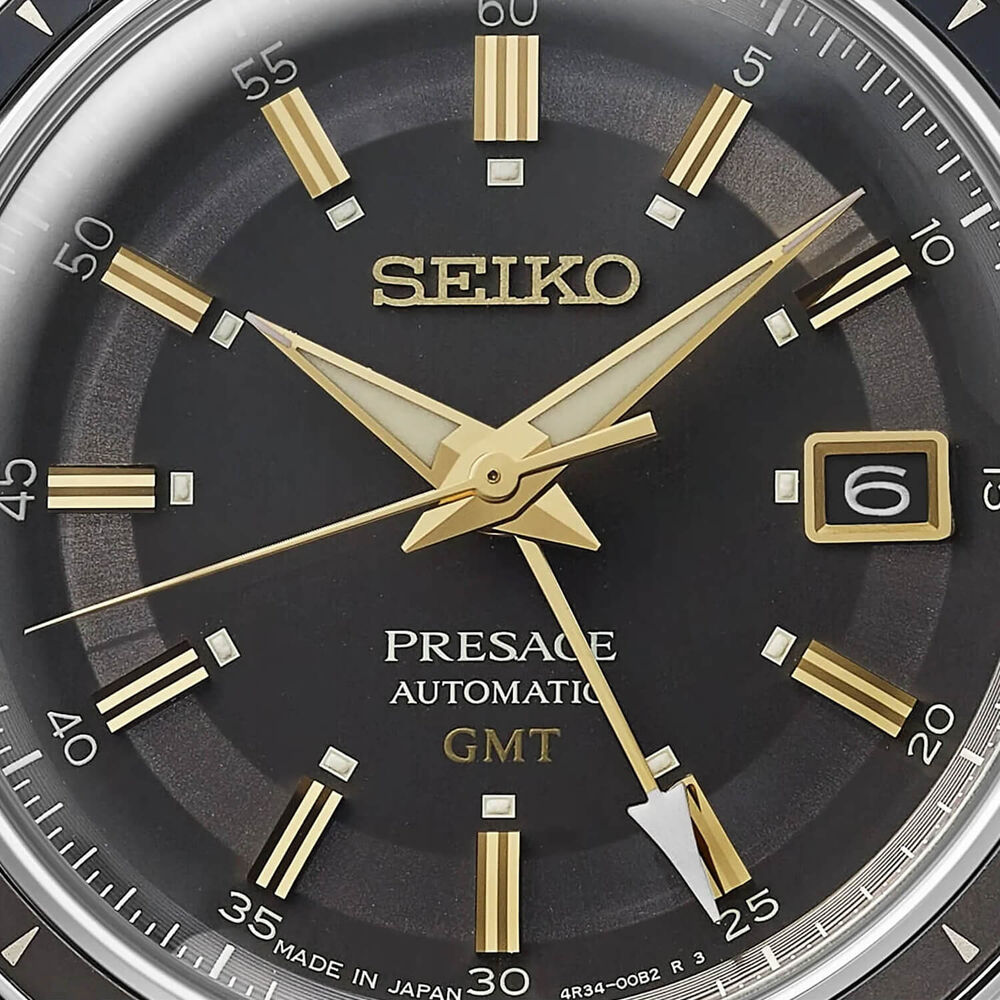 Seiko Presage Style 60's 40.8mm Brown Dial & Leather Strap Watch image number 1