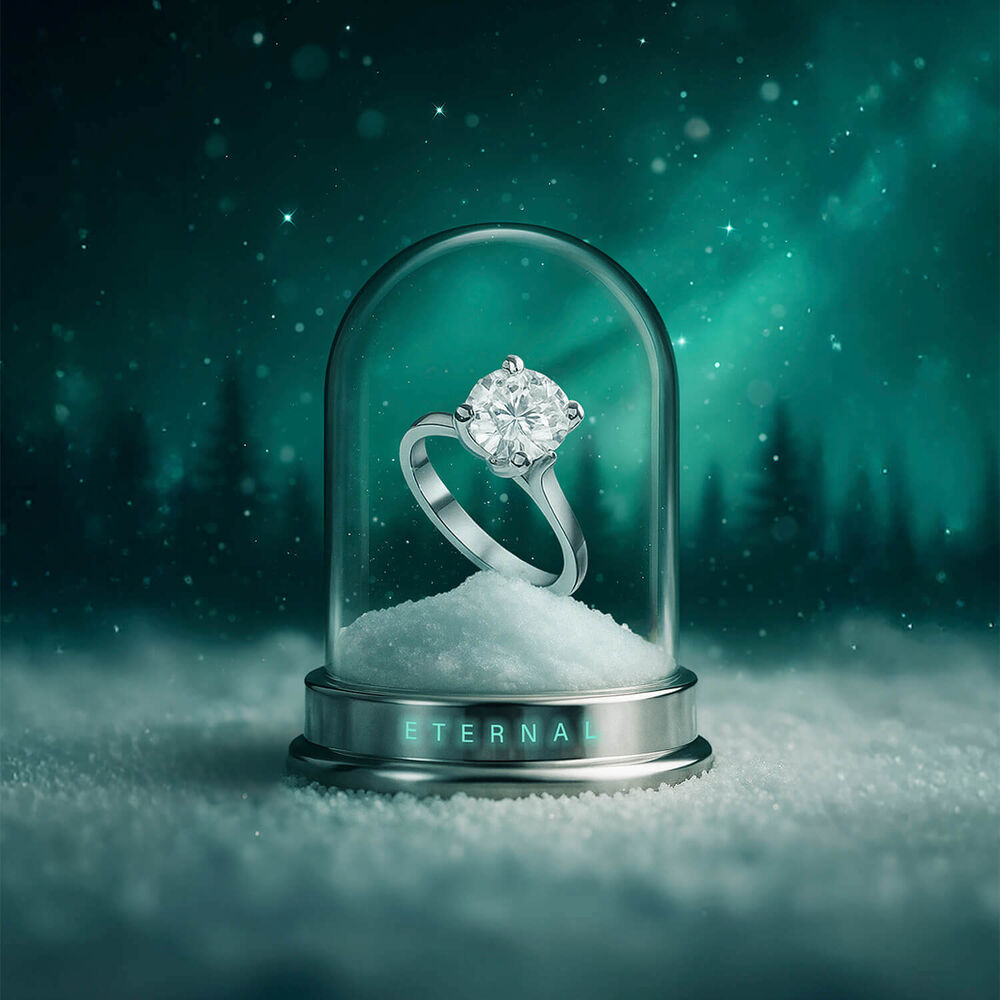 Born Platinum Lab Grown 2ct Round Solitaire Diamond Ring image number 8