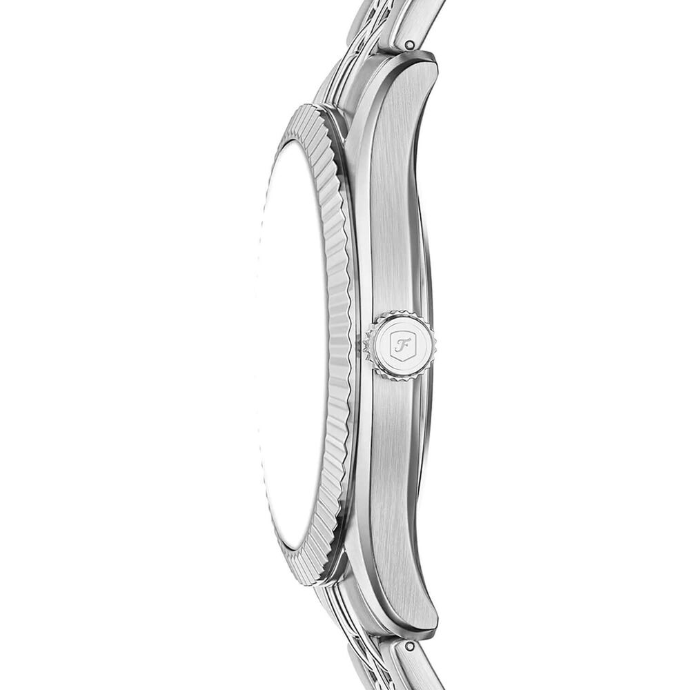 Fossil Campbell 42mm Blue Dial Stainless Steel Bracelet Watch