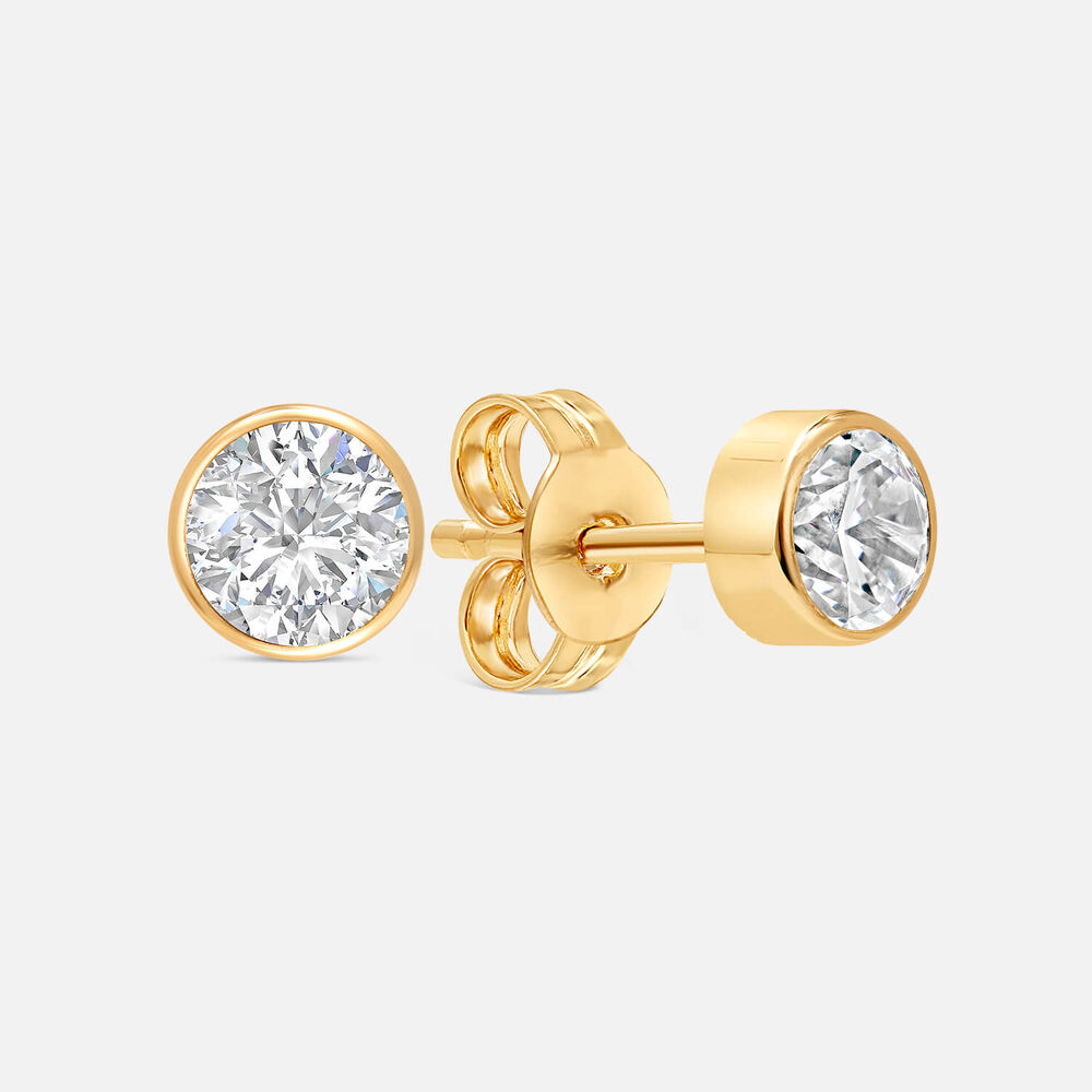 9ct Gold Cubic Zirconia Stud Earrings