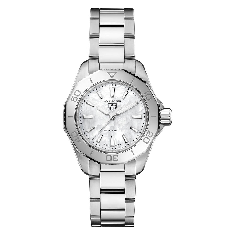 TAG Heuer Aquaracer Professional 200 30mm MOP Dial Stainless Steel Bracelet Watch