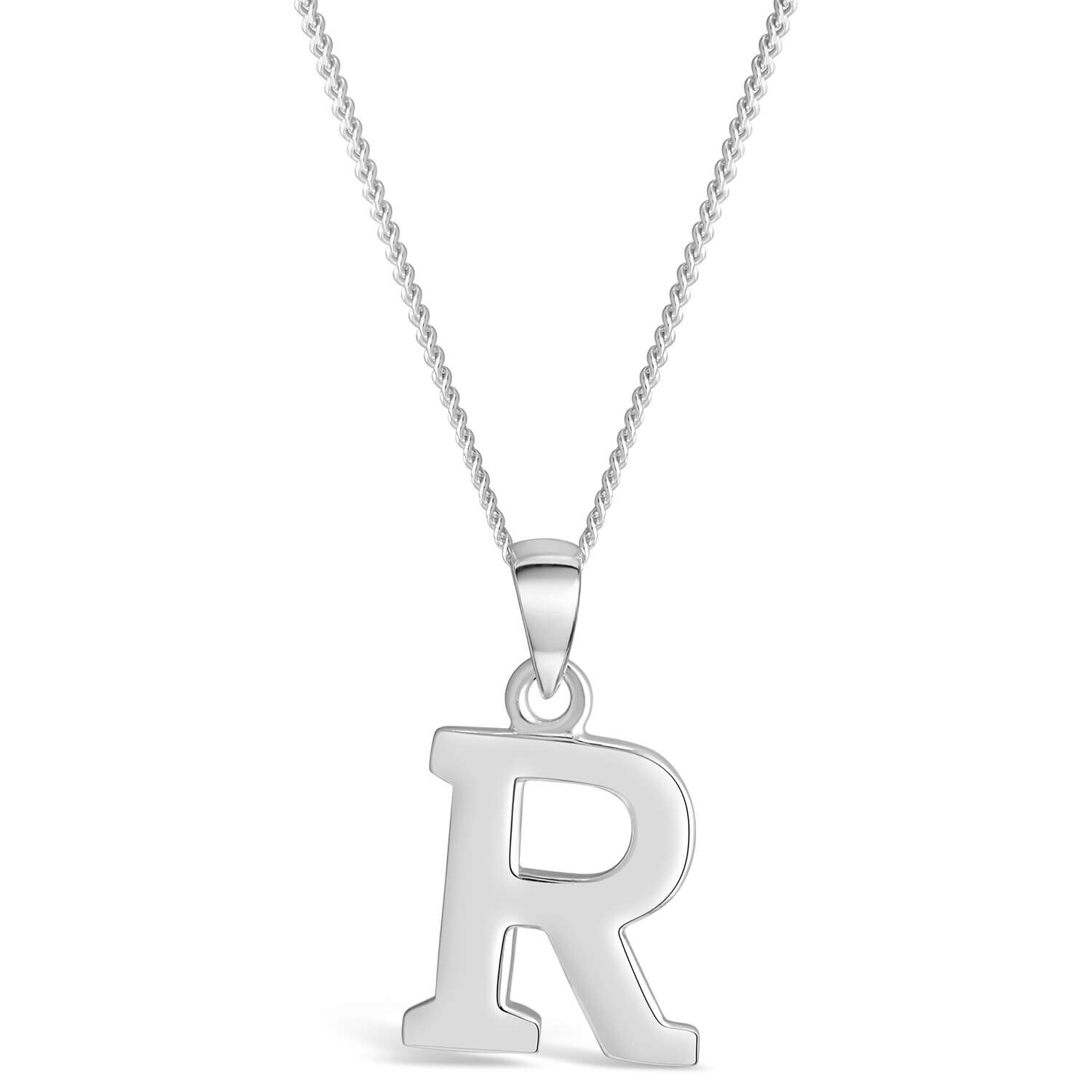 Initial pendant necklace store silver