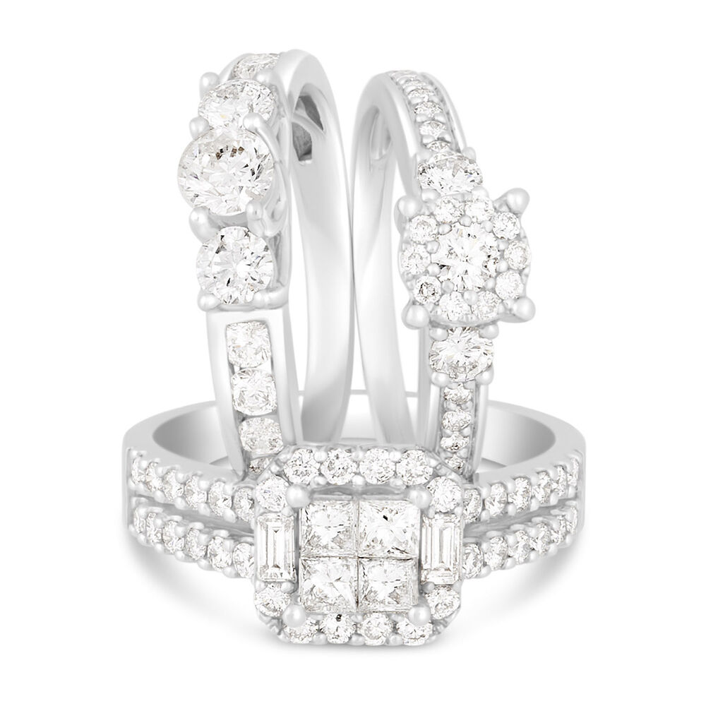 18ct White Gold Engagement Ring image number 7