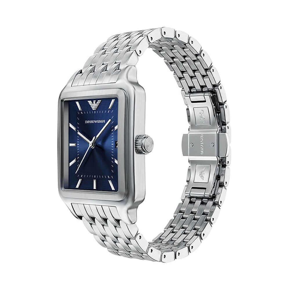 Emporio Armani Diego 36mm Blue Dial Stainless Steel Bracelet Watch