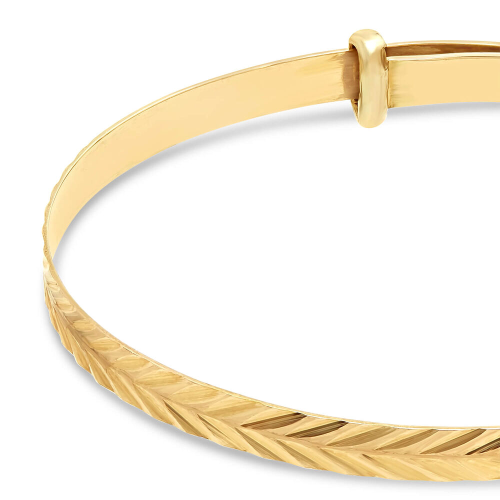 9ct Gold Baby Bangle image number 1
