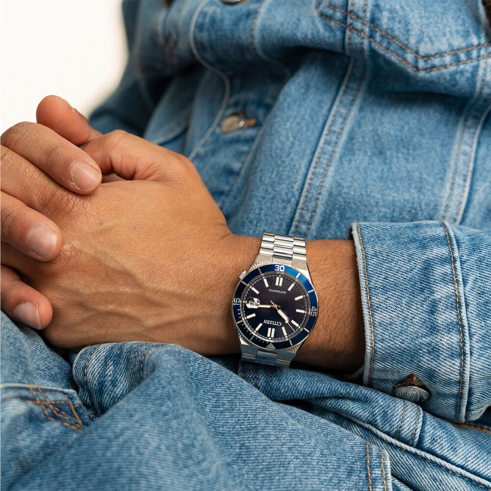 Citizen Tsuyosa 40mm Blue Dial Stainless Steel Bracelet Watch