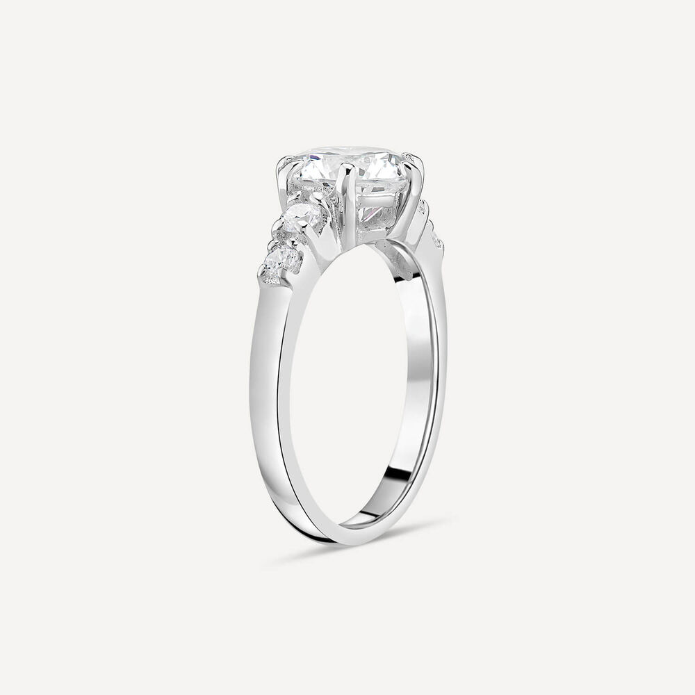 Sterling Silver and Cubic Zirconia Dress Ring