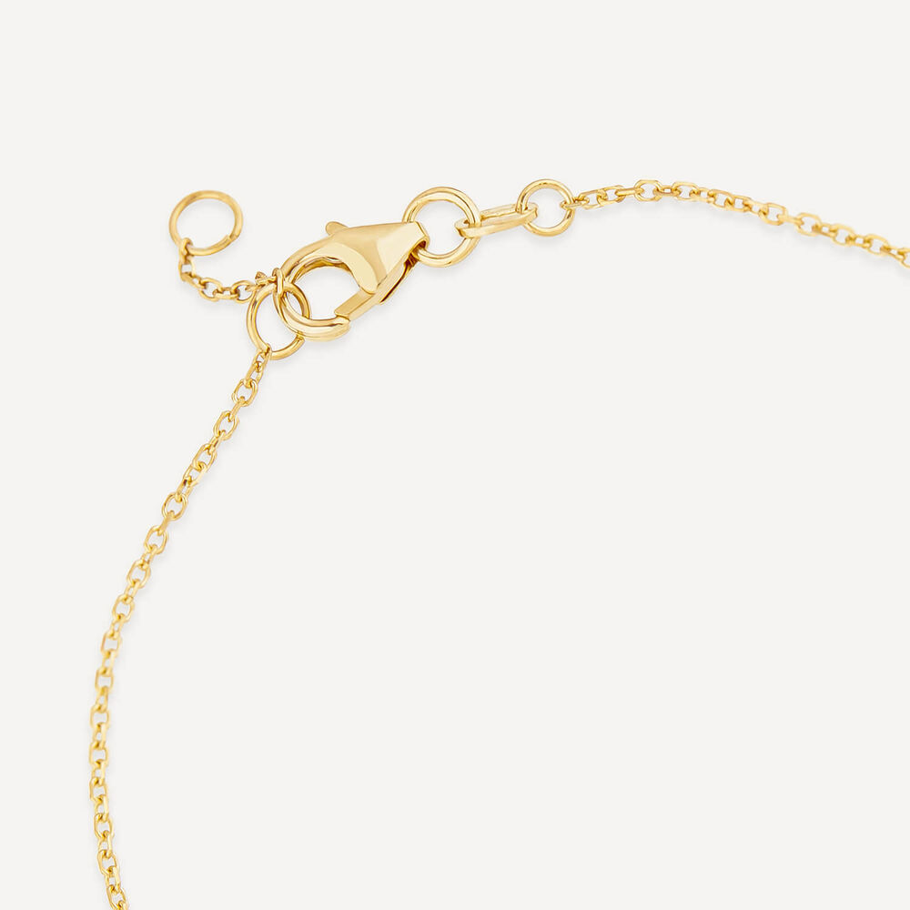 9ct Yellow Gold Cubic Zirconia Set Twist Curve Bracelet image number 4