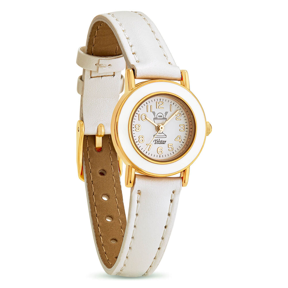 Telstar Girl's First Communion Watch Gold-Tone