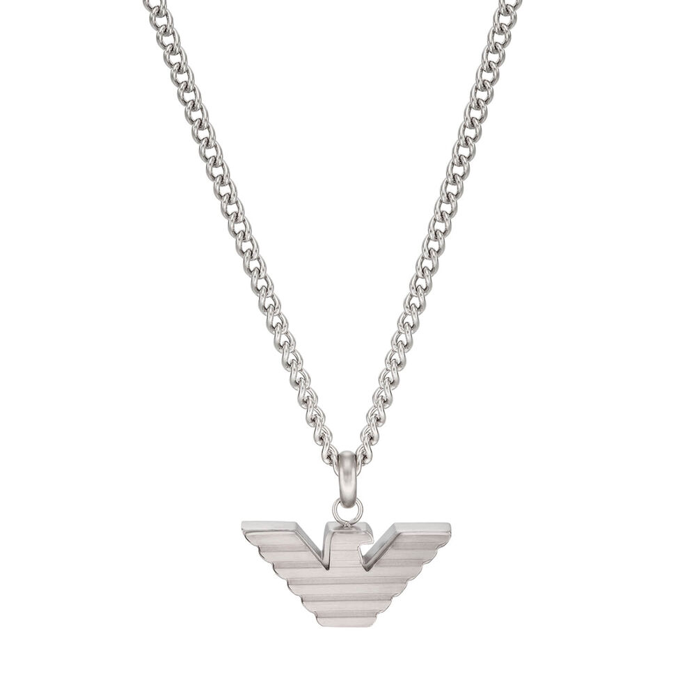 Emporio Armani Essentials Logo Stainless Steel Pendant