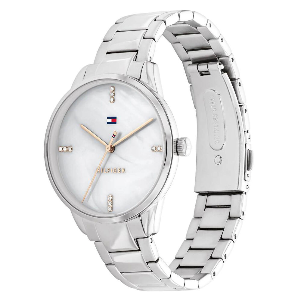 Tommy Hilfiger 36mm White Dial Stainless Steel Bracelet Watch