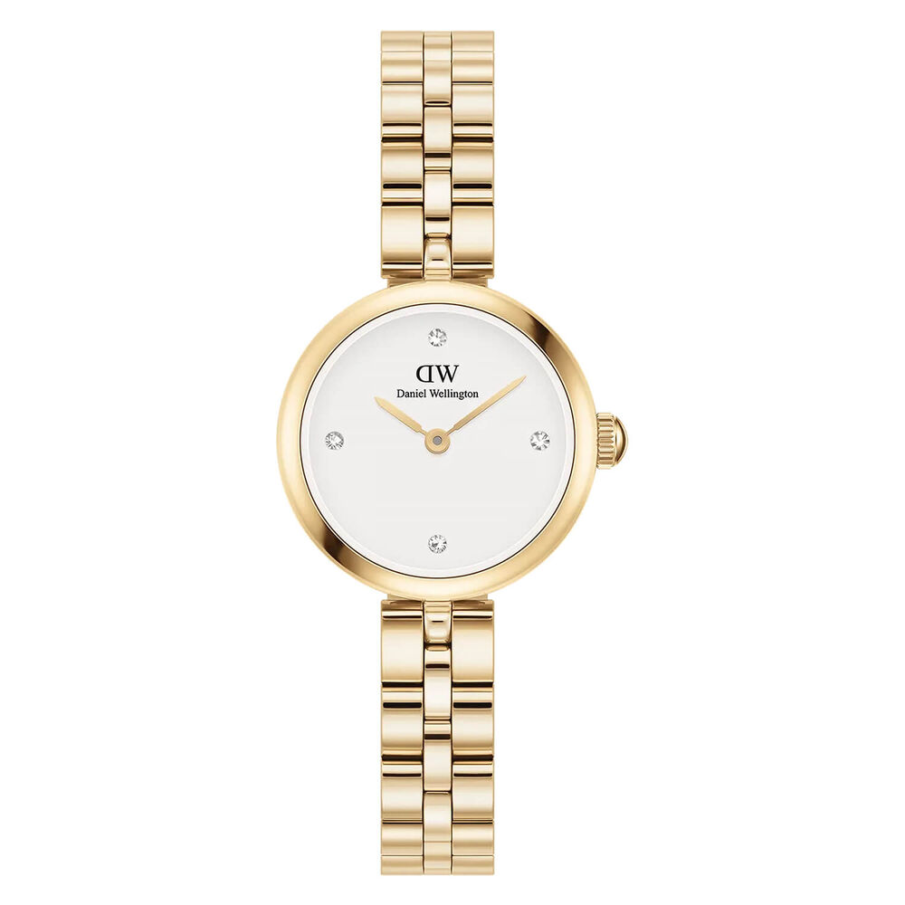 Daniel Wellington Elan Lumine 22mm White Dial Gold PVD Bracelet Watch