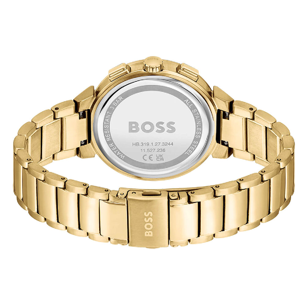BOSS One 38mm Blue Dial Yellow Gold PVD Case Watch image number 2