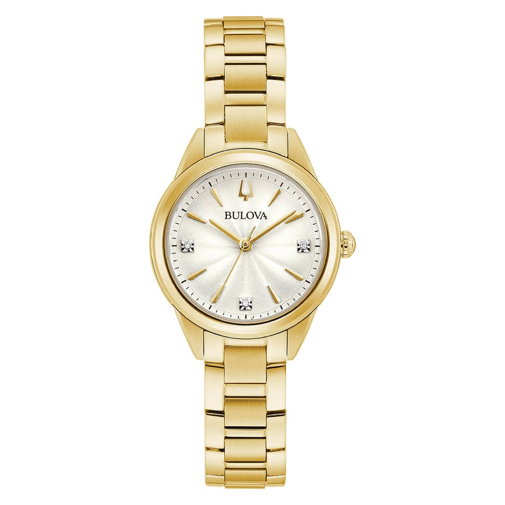 Bulova Sutton Petite 28mm White Dial Bracelet Watch image number 0
