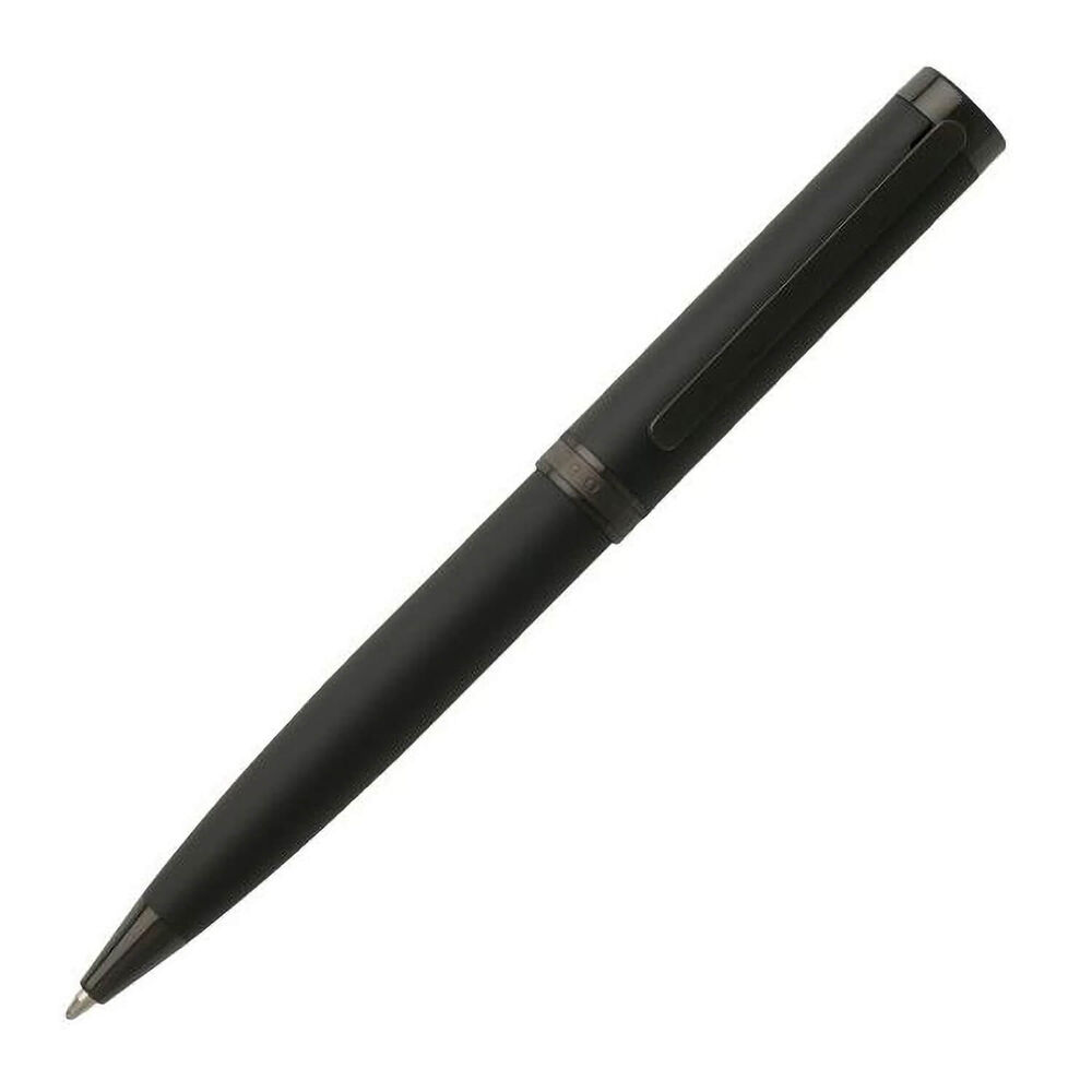 Hugo BOSS Column Stainless-Steel Black Ballpoint Pen image number 0