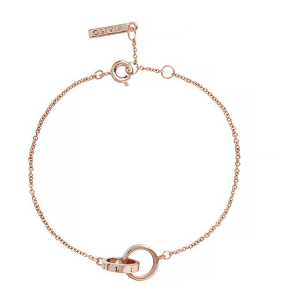 Olivia Burton Quality The Classics Double Ring Rose Gold Bracelet