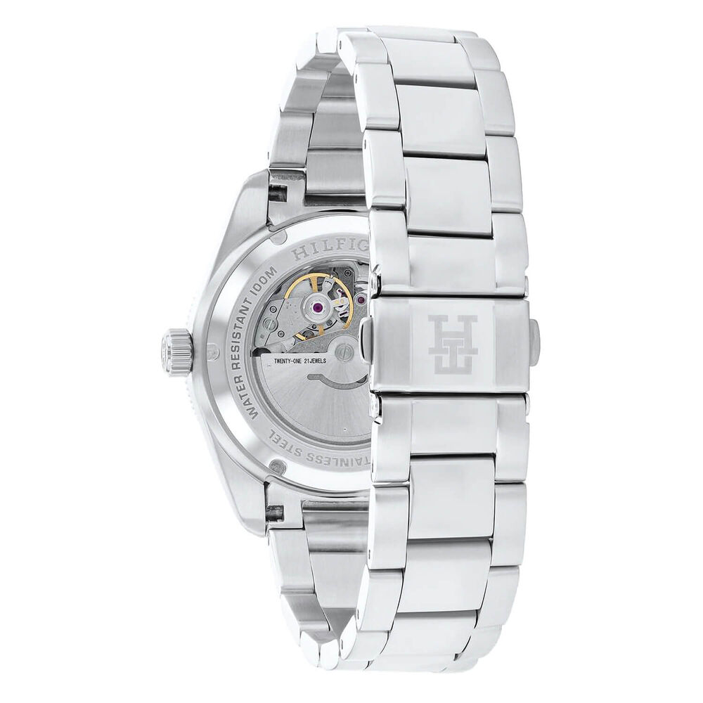Tommy Hilfiger 40mm Blue Dial & Bezel Steel Bracelet Watch image number 2