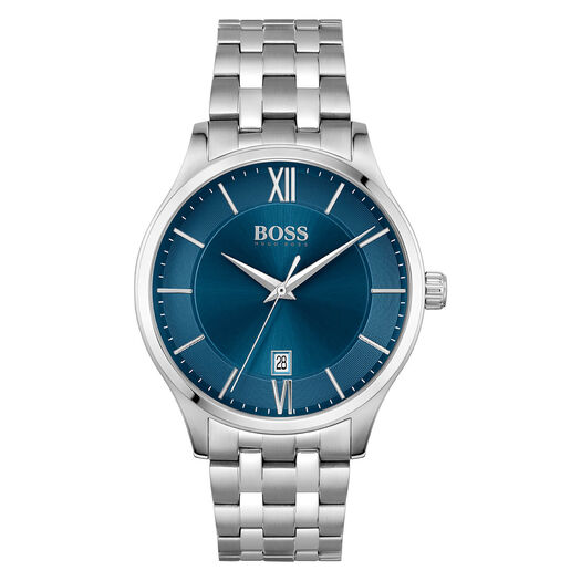 Hugo BOSS Elite 41mm Blue Dial Steel Case Bracelet Watch