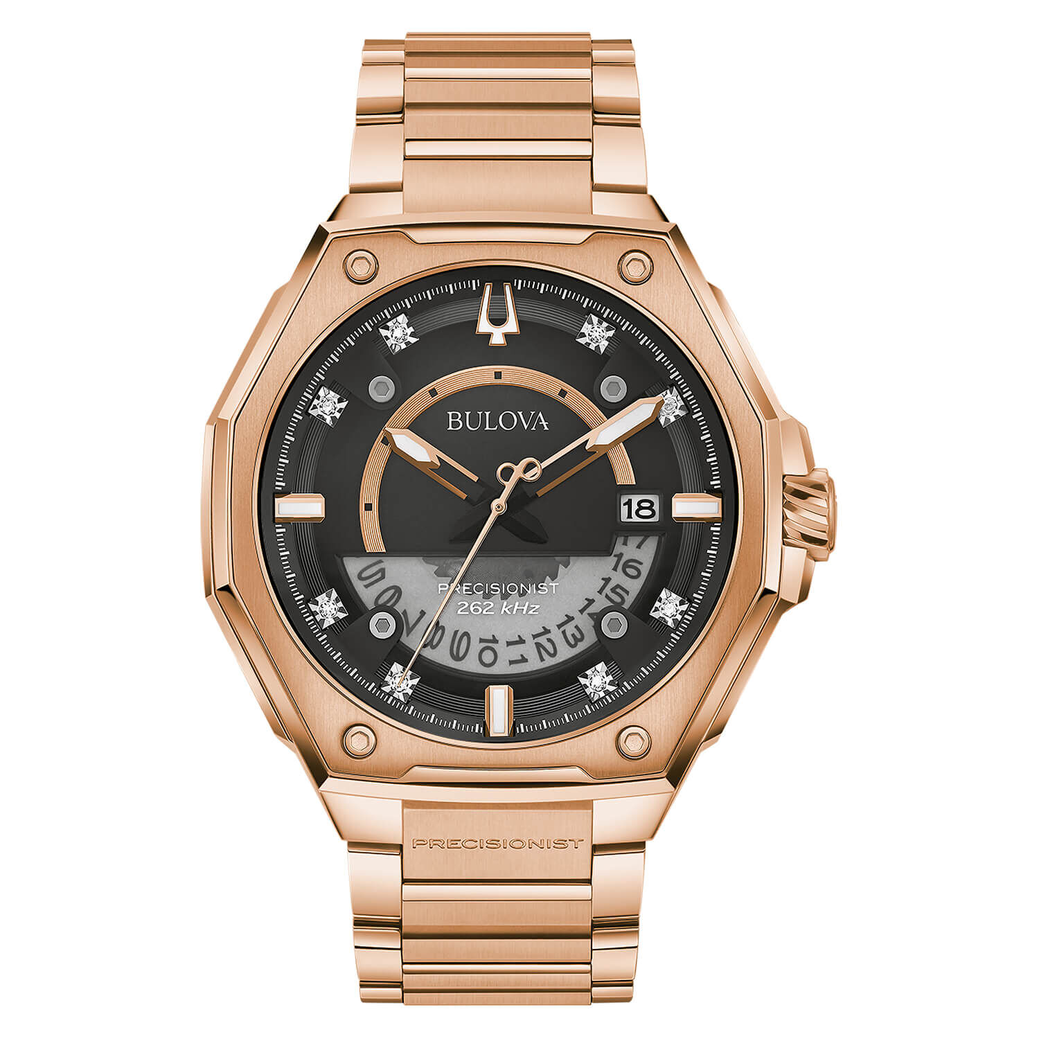 X watch rose gold top