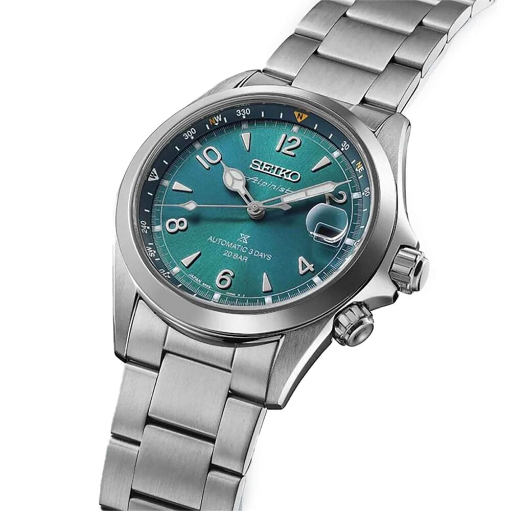 Seiko Prospex Alpinist 'Tealpine' 39.5mm Blue Dial Stainless Steel Bracelet Watch