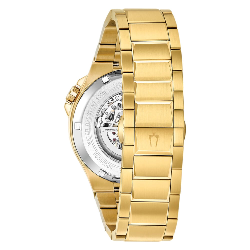 Bulova Maquina 46mm Classic Yellow Gold Bracelet Watch