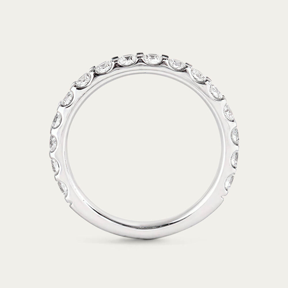 Platinum 1.00ct Diamond 3/4 Full Eternity Ring