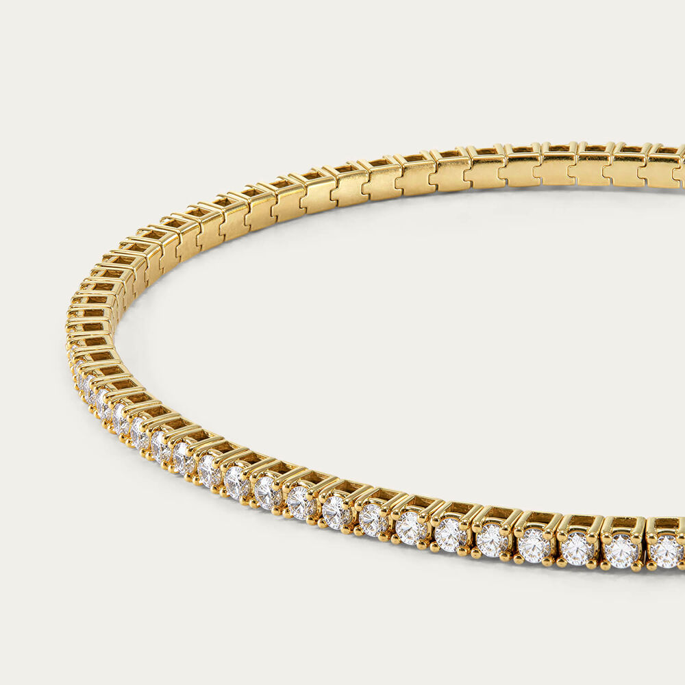 9ct Yellow Gold 1.50ct Diamond Bangle