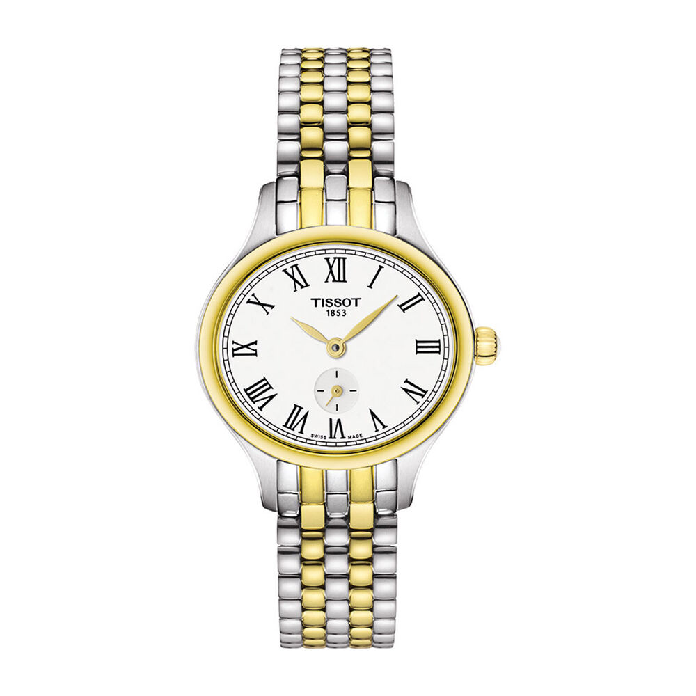Pre-Owned Tissot Bella 27mm White Dial Two Tone Stainless Steel Bracelet Watch image number 0