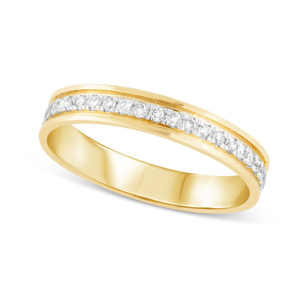9ct Yellow Gold 0.33ct Diamond Wedding Ring image number 0