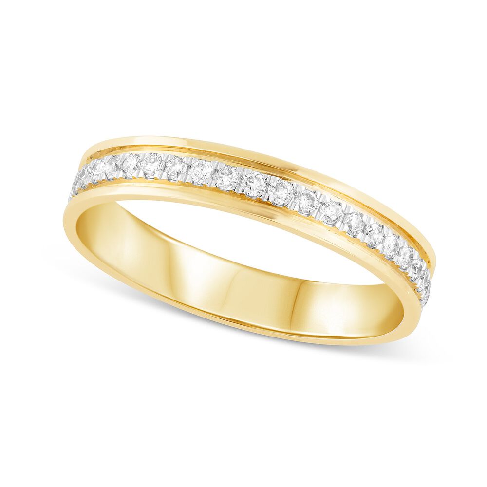 9ct Yellow Gold 0.33ct Diamond Wedding Ring image number 0